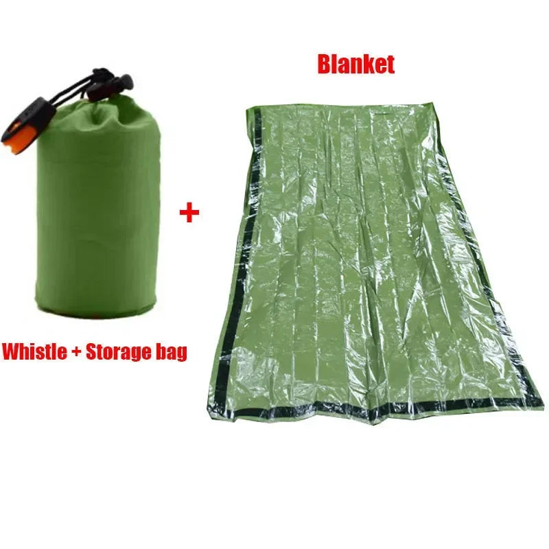 Waterproof Emergency Sleeping Bag Survival Mylar Thermal Camping Rescue Gear