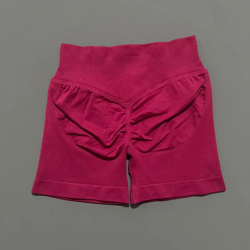 Women High Waist Yoga Shorts Seamless Butt Lift Tummy Control
