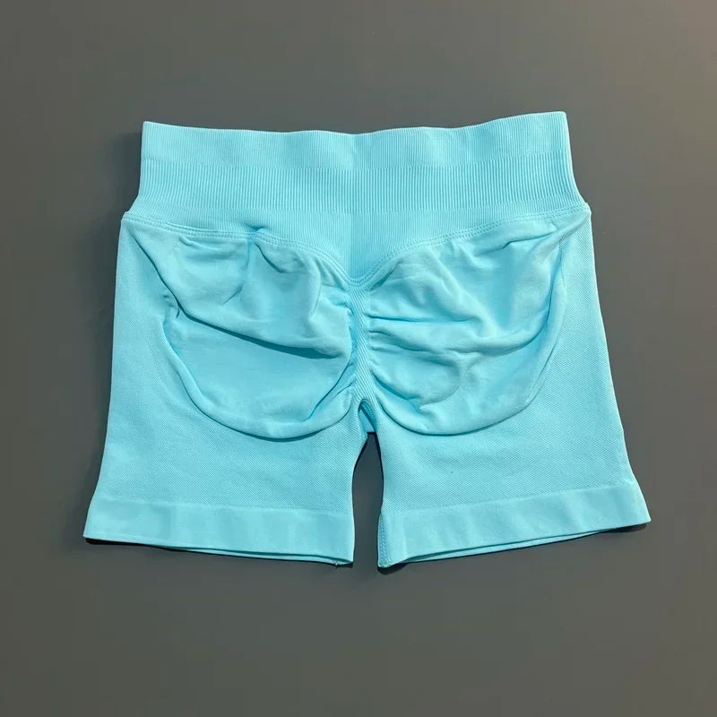 Women High Waist Yoga Shorts Seamless Butt Lift Tummy Control