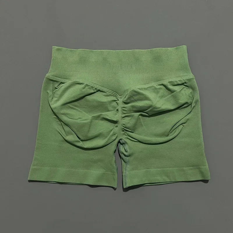 Women High Waist Yoga Shorts Seamless Butt Lift Tummy Control