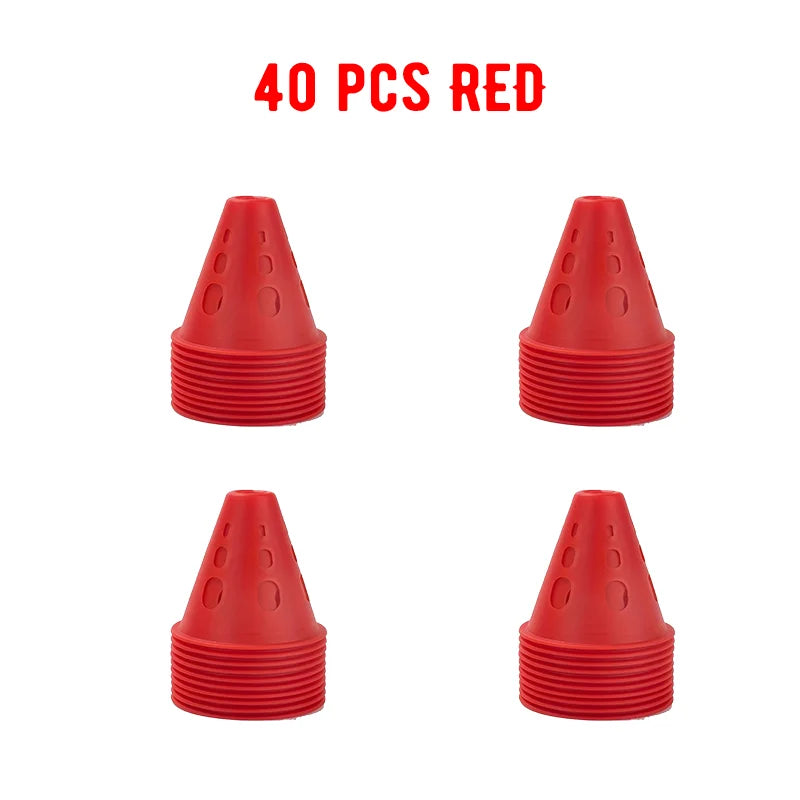 Colorful Soccer Training Cones Set Football Agility Marker Cups Kit