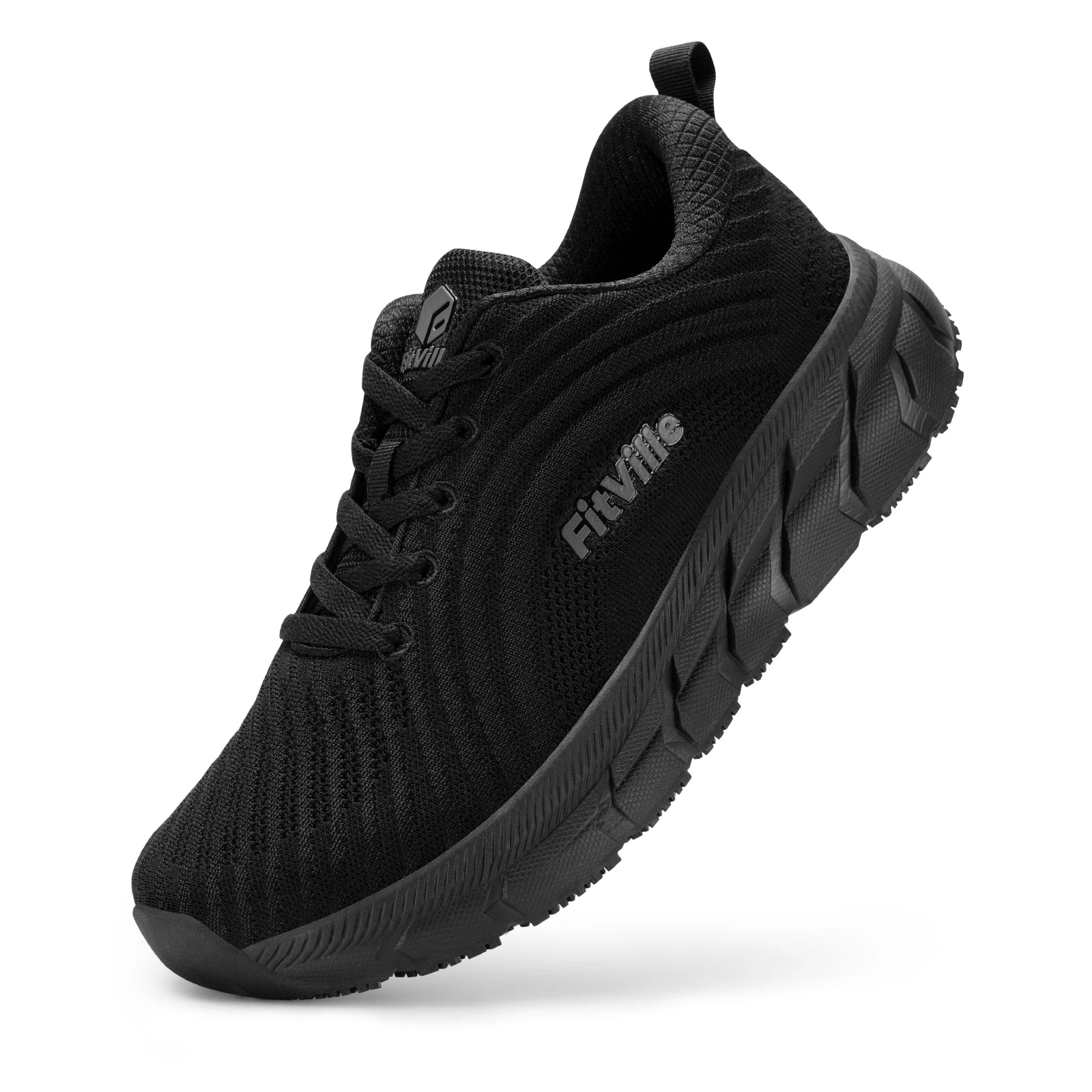FitVille Wide Toe Box Running Shoes Men Cushioned Non Slip