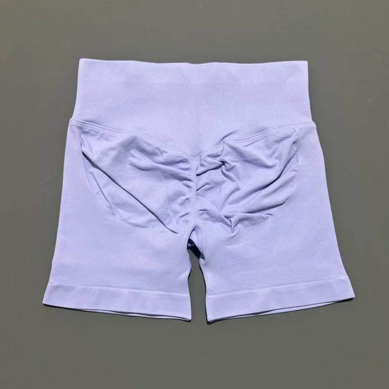 Women High Waist Yoga Shorts Seamless Butt Lift Tummy Control