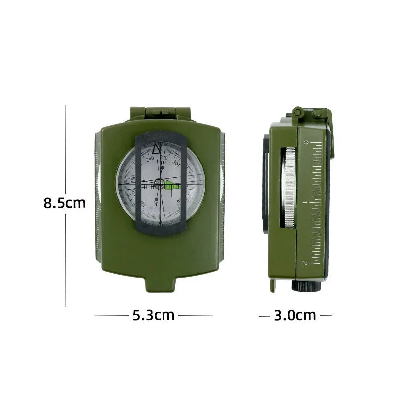 Tactical Survival Compass High Precision Metal Luminous Outdoor Navigation Tool