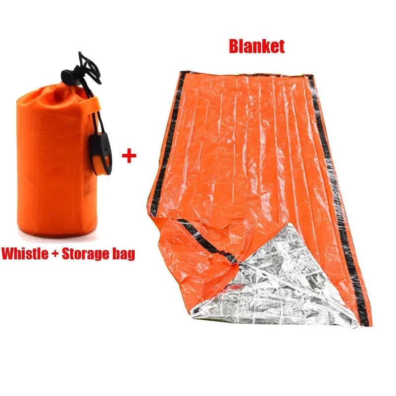 Waterproof Emergency Sleeping Bag Survival Mylar Thermal Camping Rescue Gear