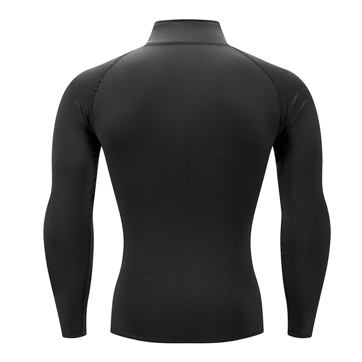 Men’s Slim Fit Long Sleeve Gym Compression Running Sports Shirt