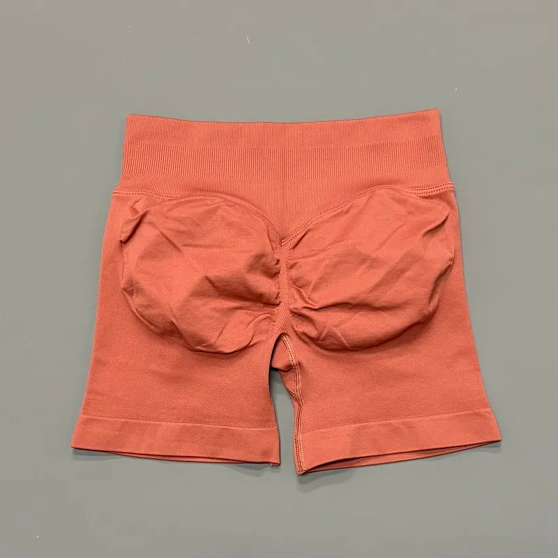 Women High Waist Yoga Shorts Seamless Butt Lift Tummy Control
