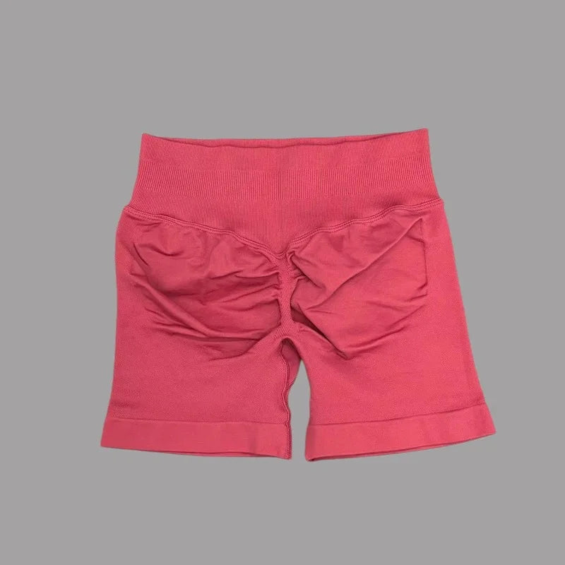 Women High Waist Yoga Shorts Seamless Butt Lift Tummy Control