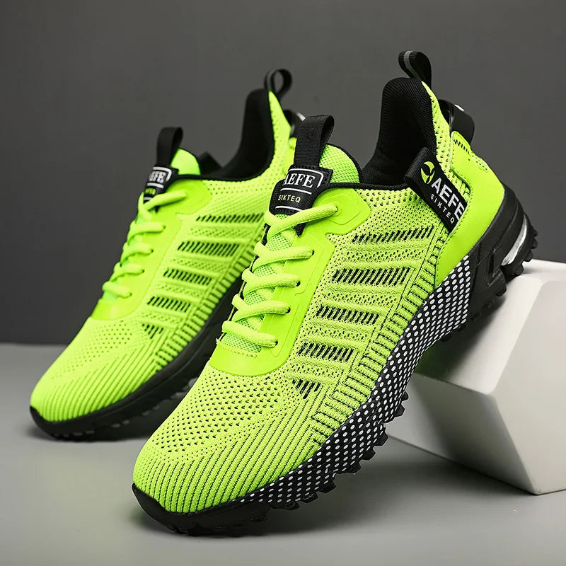 Men Running Shoes Lightweight Breathable Sneakers Outdoor Athletic Training Shoes