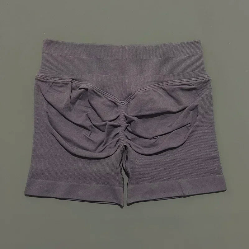 Women High Waist Yoga Shorts Seamless Butt Lift Tummy Control