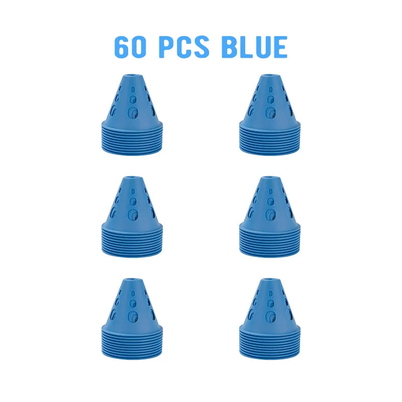 Colorful Soccer Training Cones Set Football Agility Marker Cups Kit