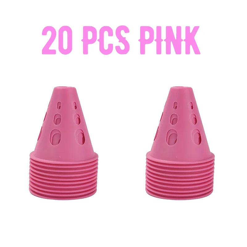 Colorful Soccer Training Cones Set Football Agility Marker Cups Kit