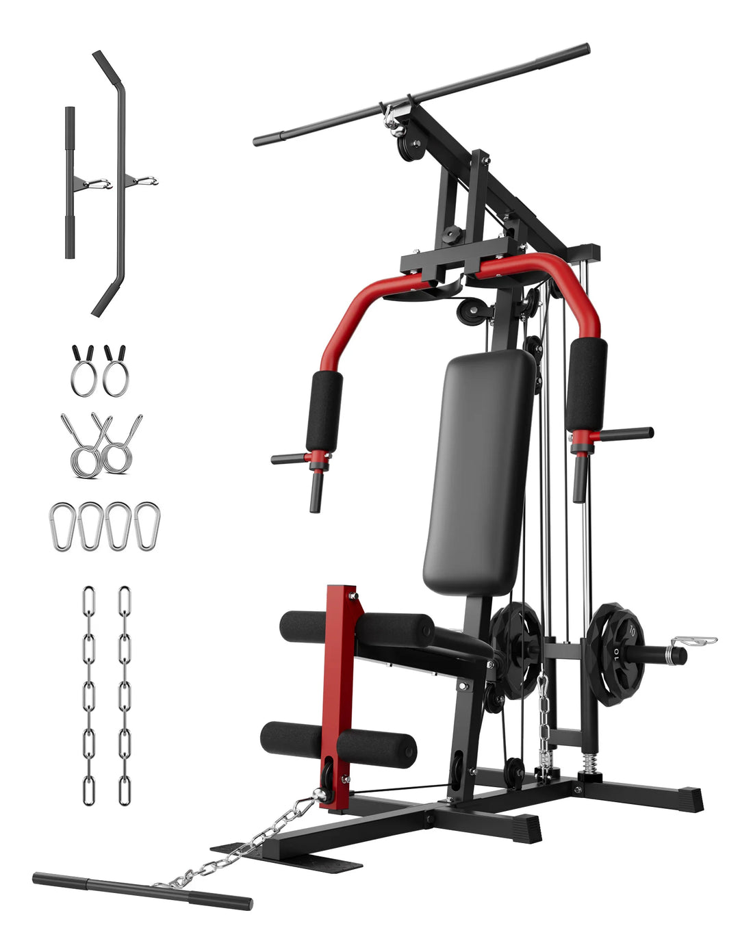 5-in-1 Home Gym Machine Full Body Strength Training Equipment
