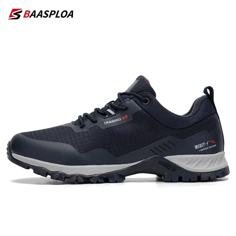 Baasploa Waterproof Hiking Shoes Men Non Slip Lightweight Outdoor Sneakers