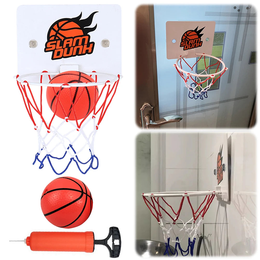 Suction Cup Mini Basketball Hoop Wall Mounted Indoor Game Set
