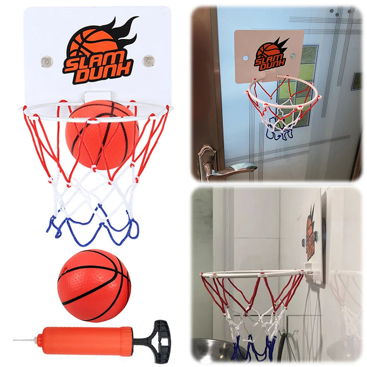 Suction Cup Mini Basketball Hoop Wall Mounted Indoor Game Set