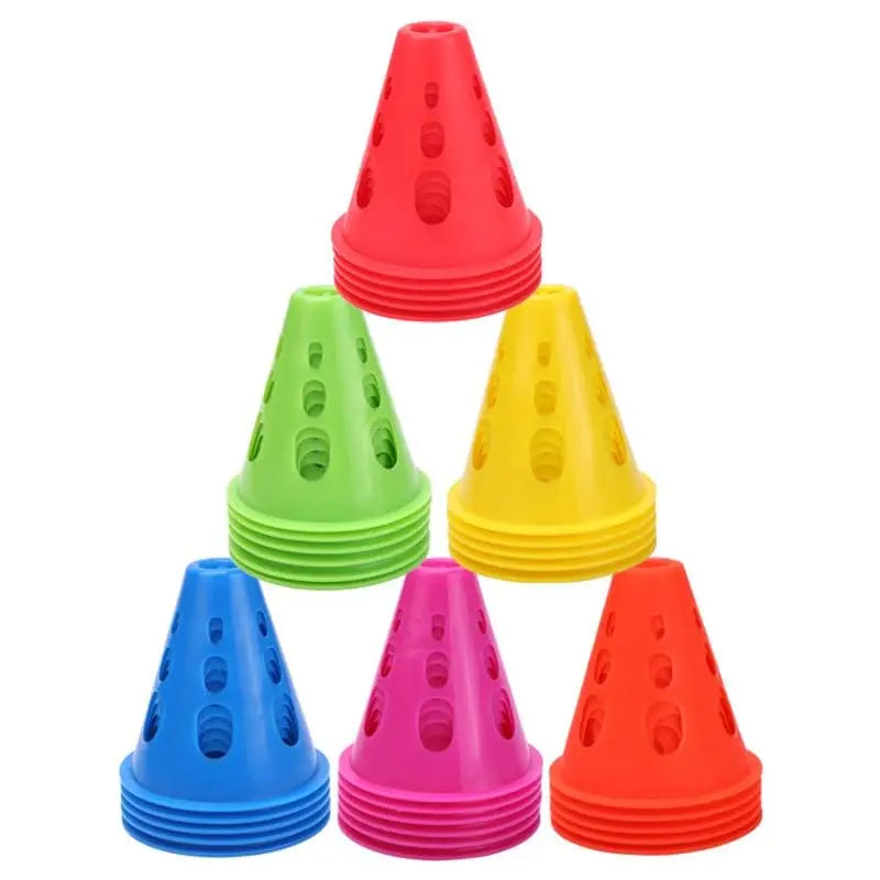 Colorful Soccer Training Cones Set Football Agility Marker Cups Kit