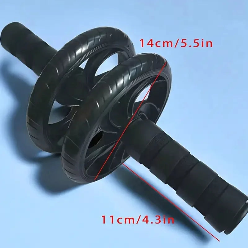 Silent Dual Wheel Ab Roller Core Strength Training Fitness Equipment