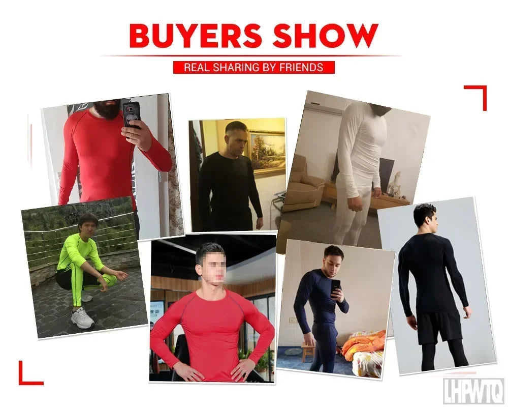 2pcs Men Compression Sportswear Suit Elastic Training Sports Yoga Sets Workout Jogging Fitness Clothing Tracksuit Pants Sporting