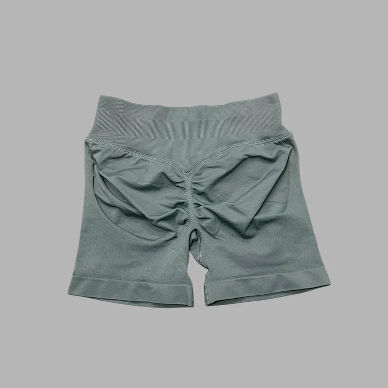 Women High Waist Yoga Shorts Seamless Butt Lift Tummy Control