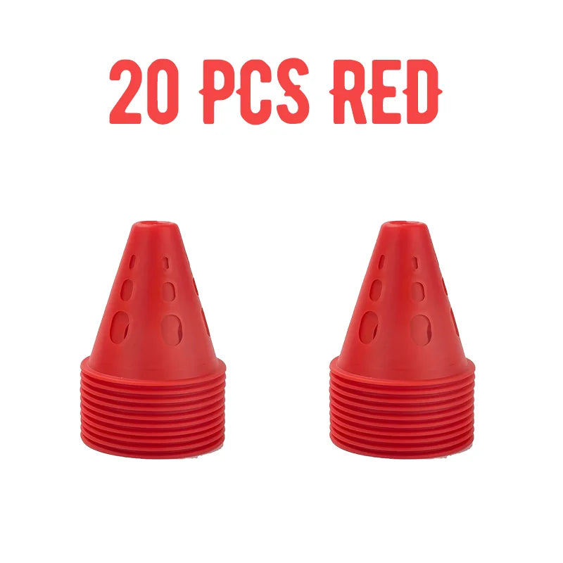Colorful Soccer Training Cones Set Football Agility Marker Cups Kit
