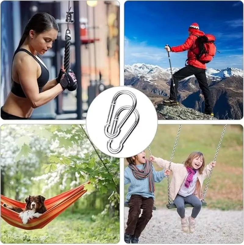 Mini Alloy Carabiner Keychain Outdoor Survival Camping Hook Clip