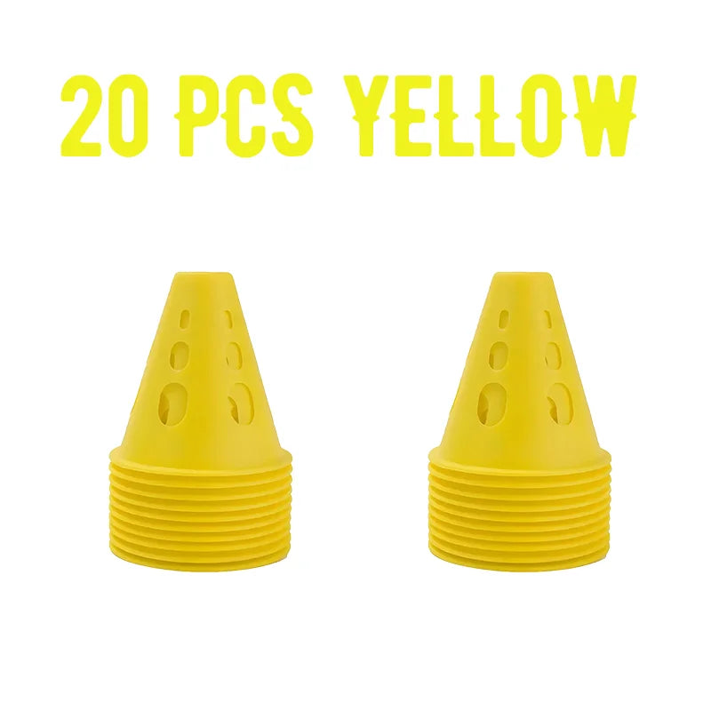 Colorful Soccer Training Cones Set Football Agility Marker Cups Kit