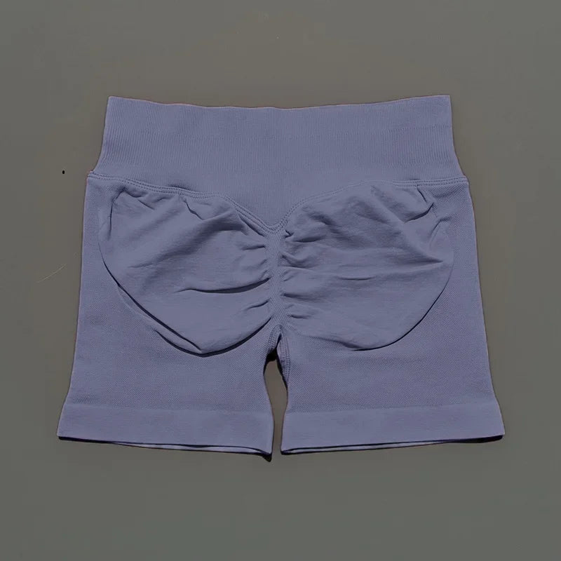 Women High Waist Yoga Shorts Seamless Butt Lift Tummy Control