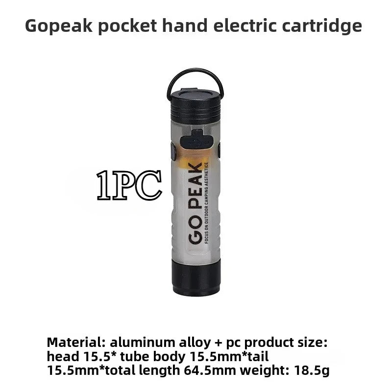 Pocket Mini LED Flashlight Key Clip Outdoor Emergency Survival Light