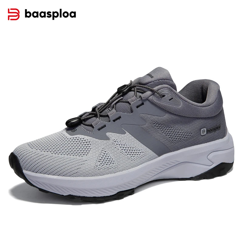 Baasploa Waterproof Hiking Shoes Men Non Slip Lightweight Outdoor Sneakers