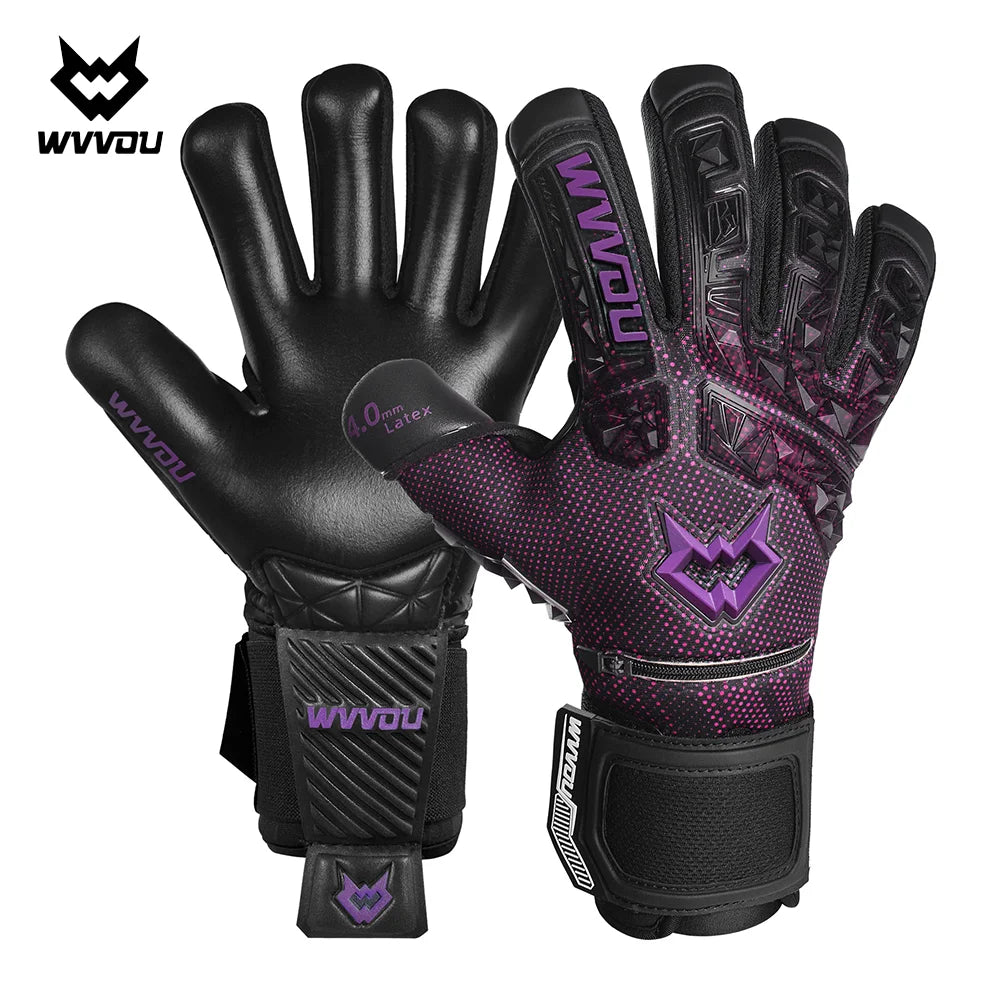 Soccer Goalkeeper Gloves with Finger Save Adults Youth High Performance
