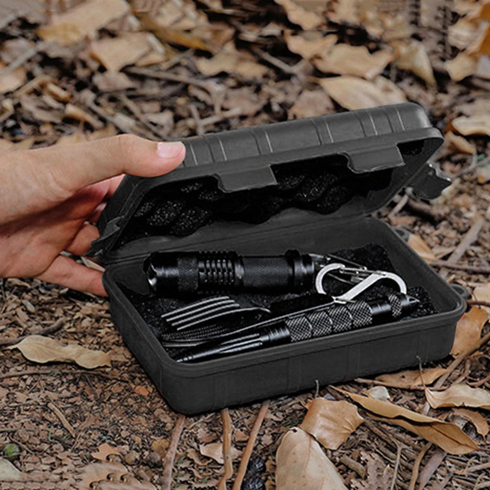 Portable Storage Box Waterproof Dry Box Survival Sealed Box Plastic EDC Tools Storage Container Case For Outdoor Gear Storage