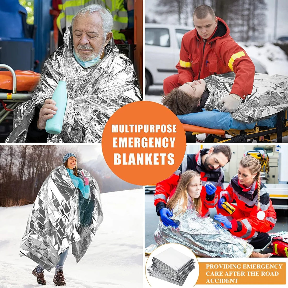 Emergency Survival Thermal Blanket Waterproof Foil First Aid Rescue Sheet