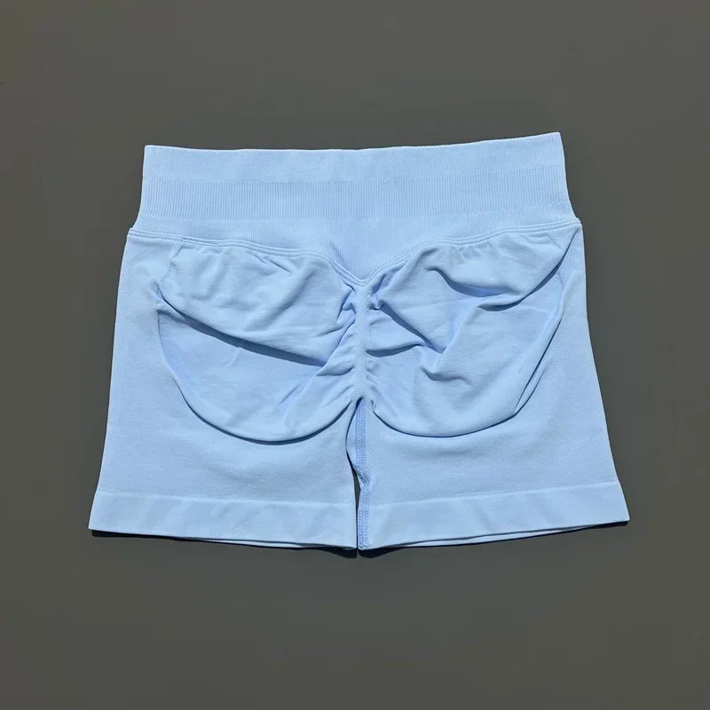 Women High Waist Yoga Shorts Seamless Butt Lift Tummy Control