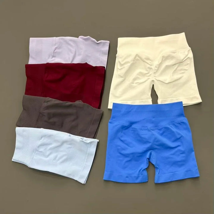 Women High Waist Yoga Shorts Seamless Butt Lift Tummy Control