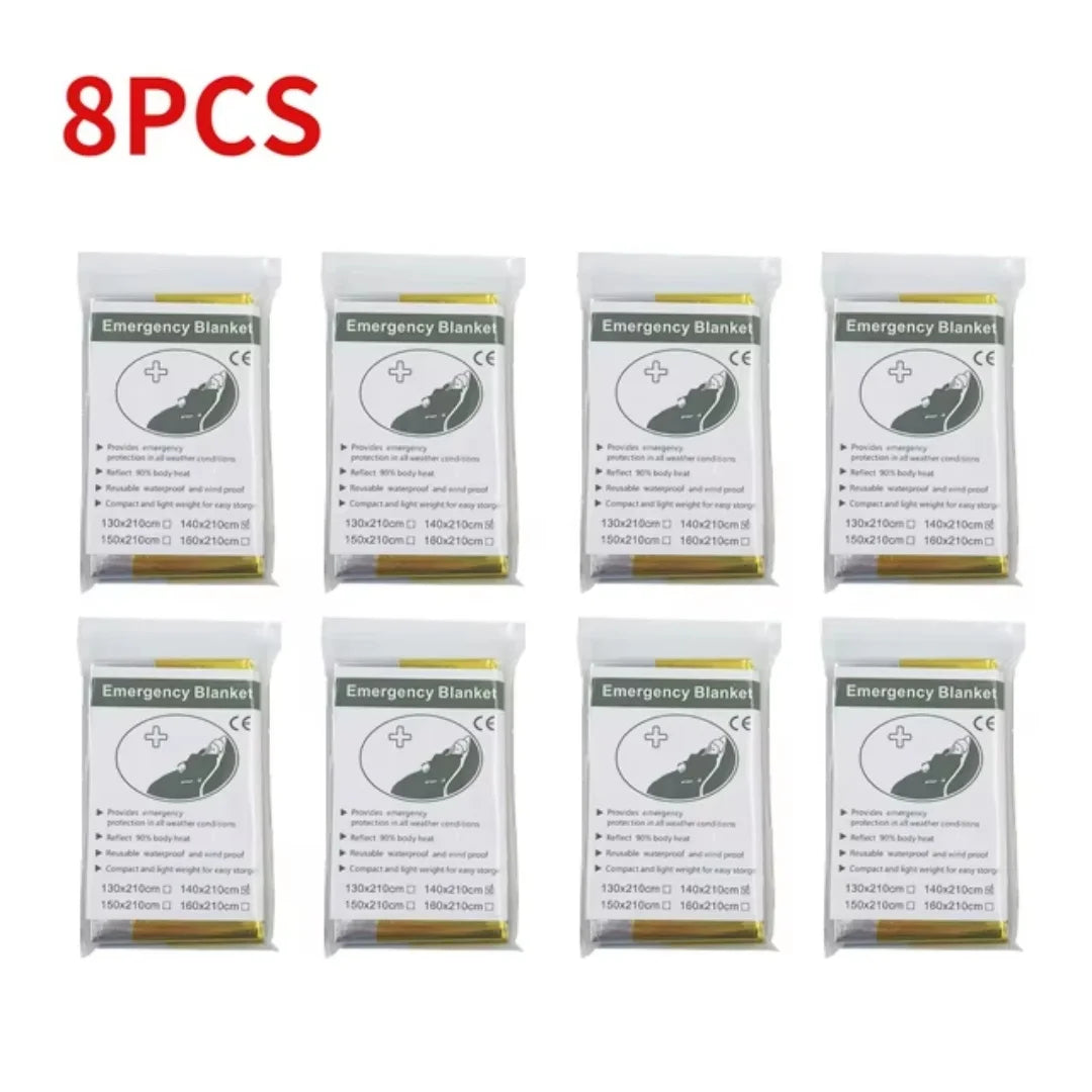 Emergency Survival Thermal Blanket Waterproof Foil First Aid Rescue Sheet