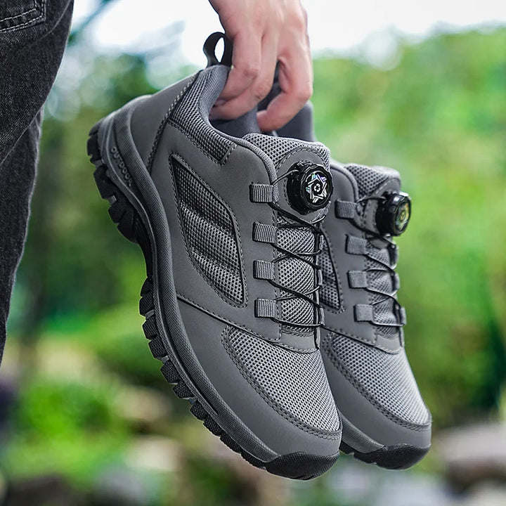 Men Outdoor Hiking Shoes Rotating Buckle Anti Slip Sports Sneakers