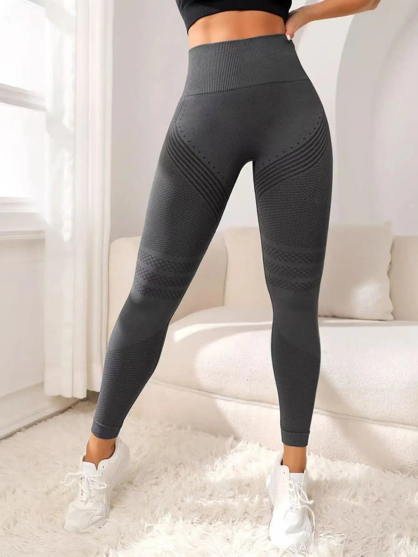 3D Cellulite Leggings High Waisted Butt Lift Gym Yoga Pants