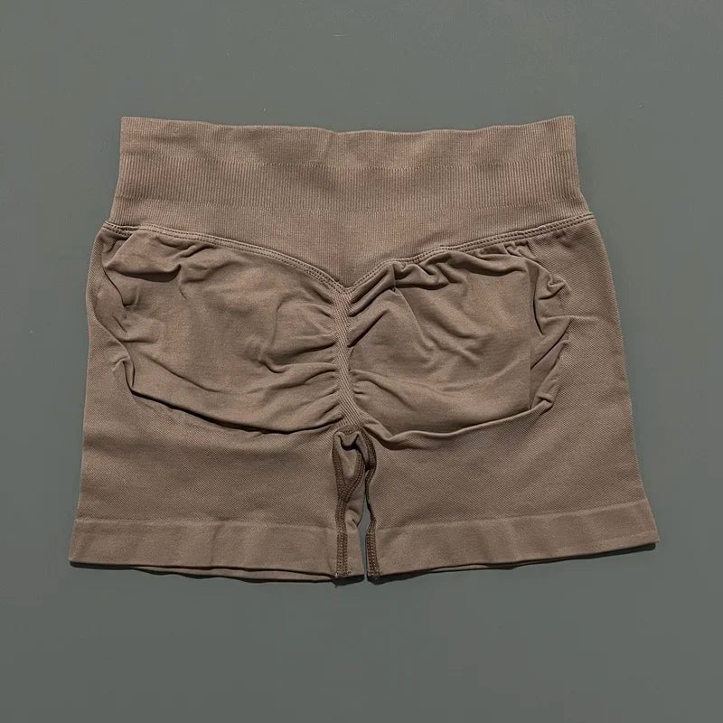 Women High Waist Yoga Shorts Seamless Butt Lift Tummy Control