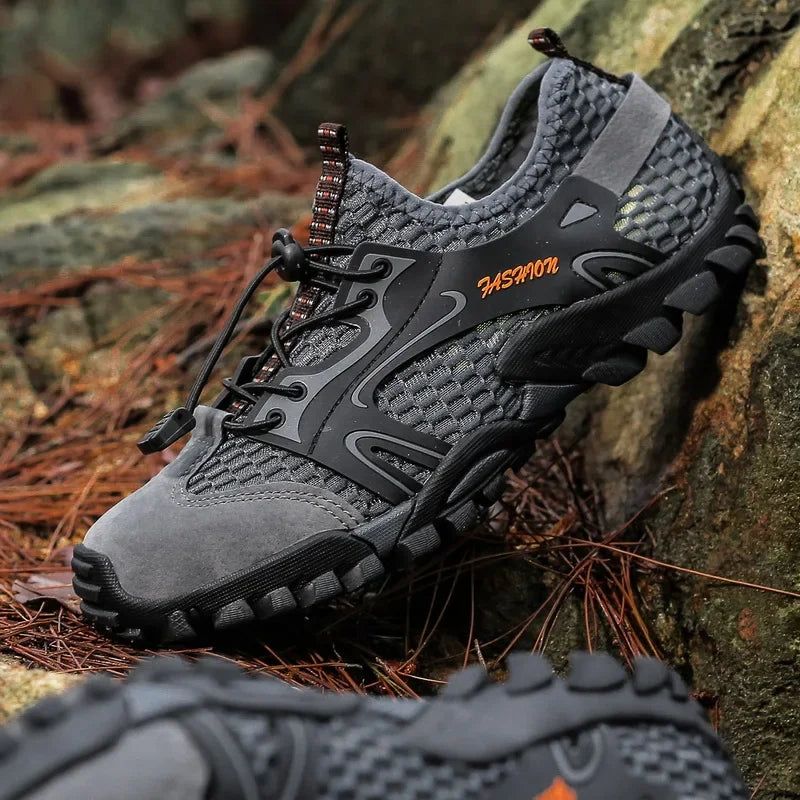 Men Wear Resistant Hiking Shoes Anti Slip Outdoor Trekking Sneakers