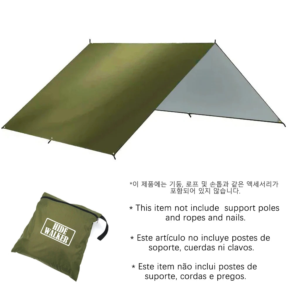 Waterproof Sunshade Tarp UV Protection Camping Awning Outdoor Shelter Canopy