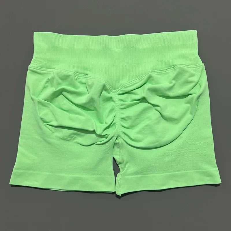 Women High Waist Yoga Shorts Seamless Butt Lift Tummy Control