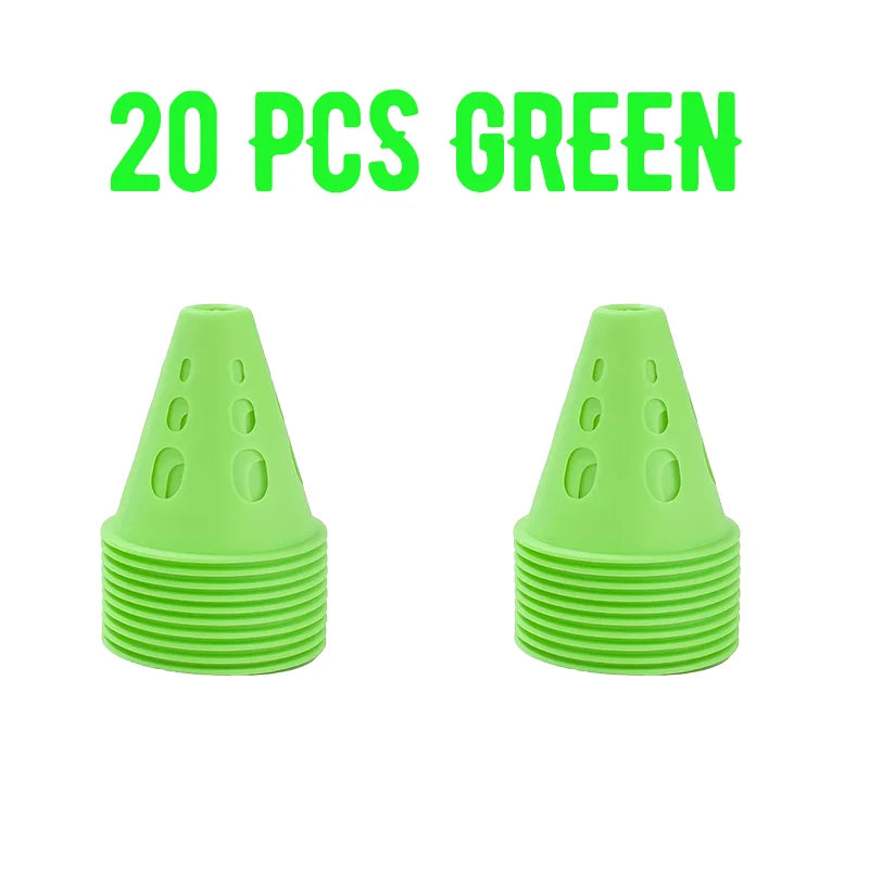 Colorful Soccer Training Cones Set Football Agility Marker Cups Kit