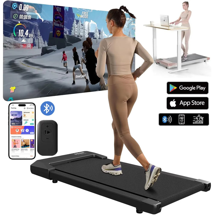 2.5HP 300lbs Folding Treadmill Walking Pad Home Fitness Machine