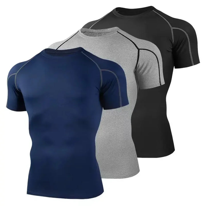Men’s Compression Running T Shirt Quick Dry Gym Fitness Wear