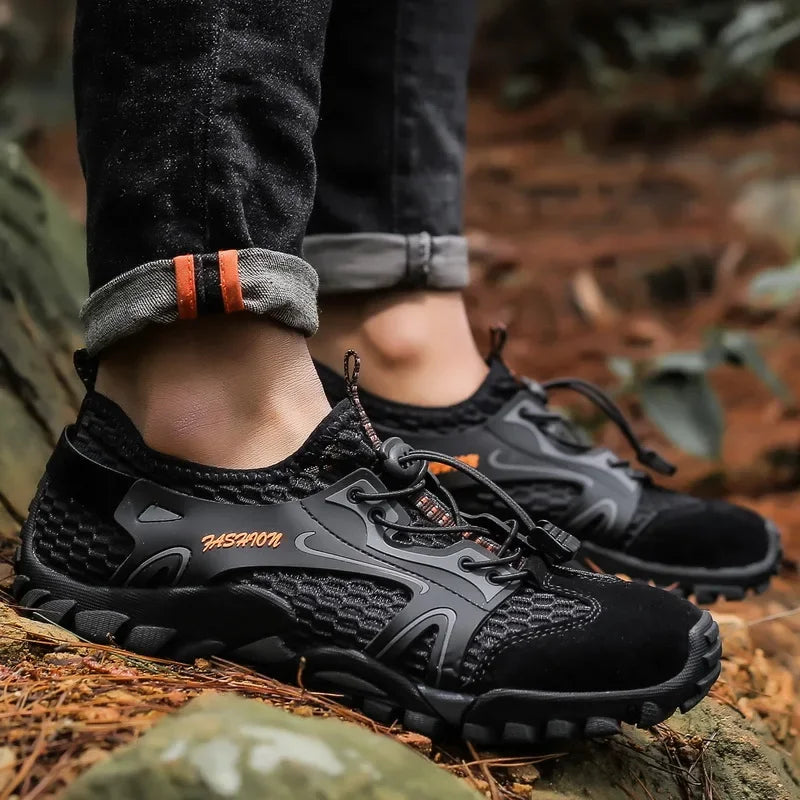 Men Wear Resistant Hiking Shoes Anti Slip Outdoor Trekking Sneakers