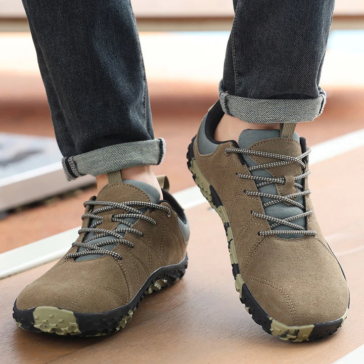 Wide Toe Barefoot Hiking Shoes Men Breathable Minimalist Walking Sneakers