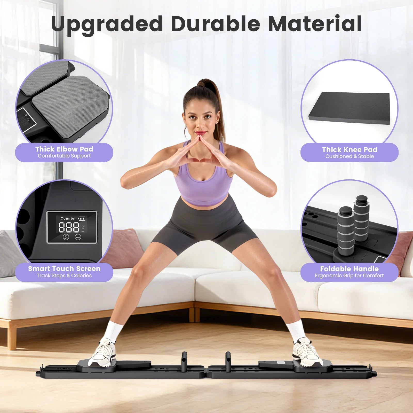 Foldable Pilates Board Core Ab Workout Smart Balance Fitness Equipment