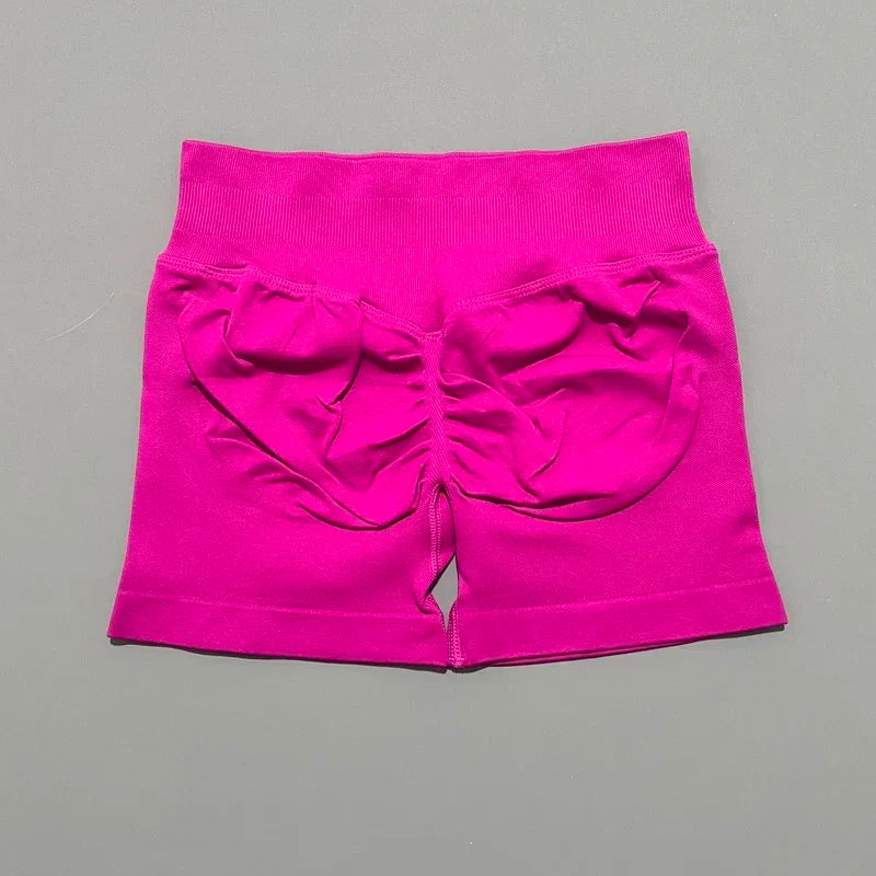 Women High Waist Yoga Shorts Seamless Butt Lift Tummy Control