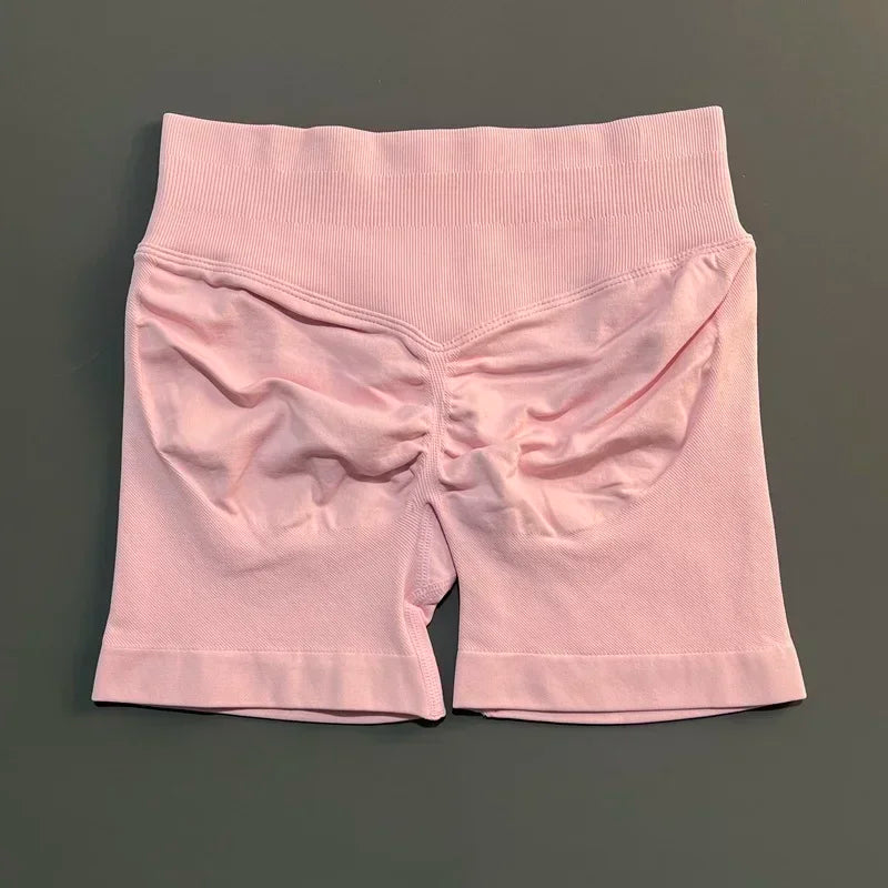 Women High Waist Yoga Shorts Seamless Butt Lift Tummy Control